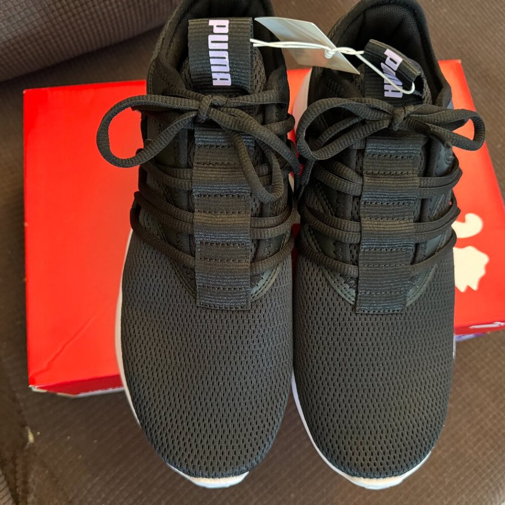 PUMA WOMEN'S STAR VITAL BLACK SOFTRIDE TENNIS SHOES - NEW IN BOX - Picture 2 of 4